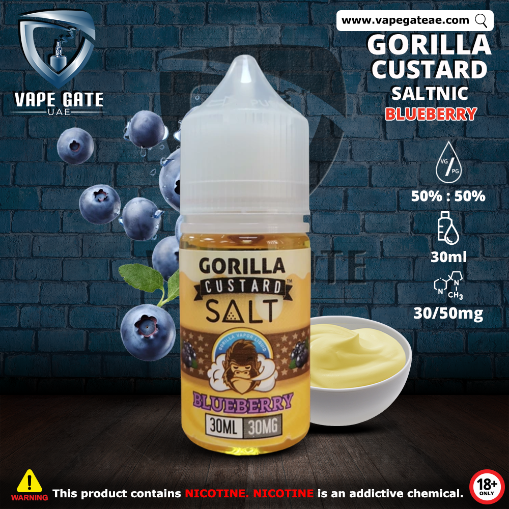 Gorilla Custard Blueberry SaltNic by E&B Flavor