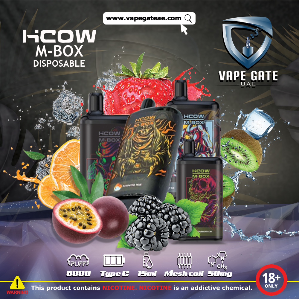 HCOW M-BOX DISPOSABLE VAPE 6000 PUFFS