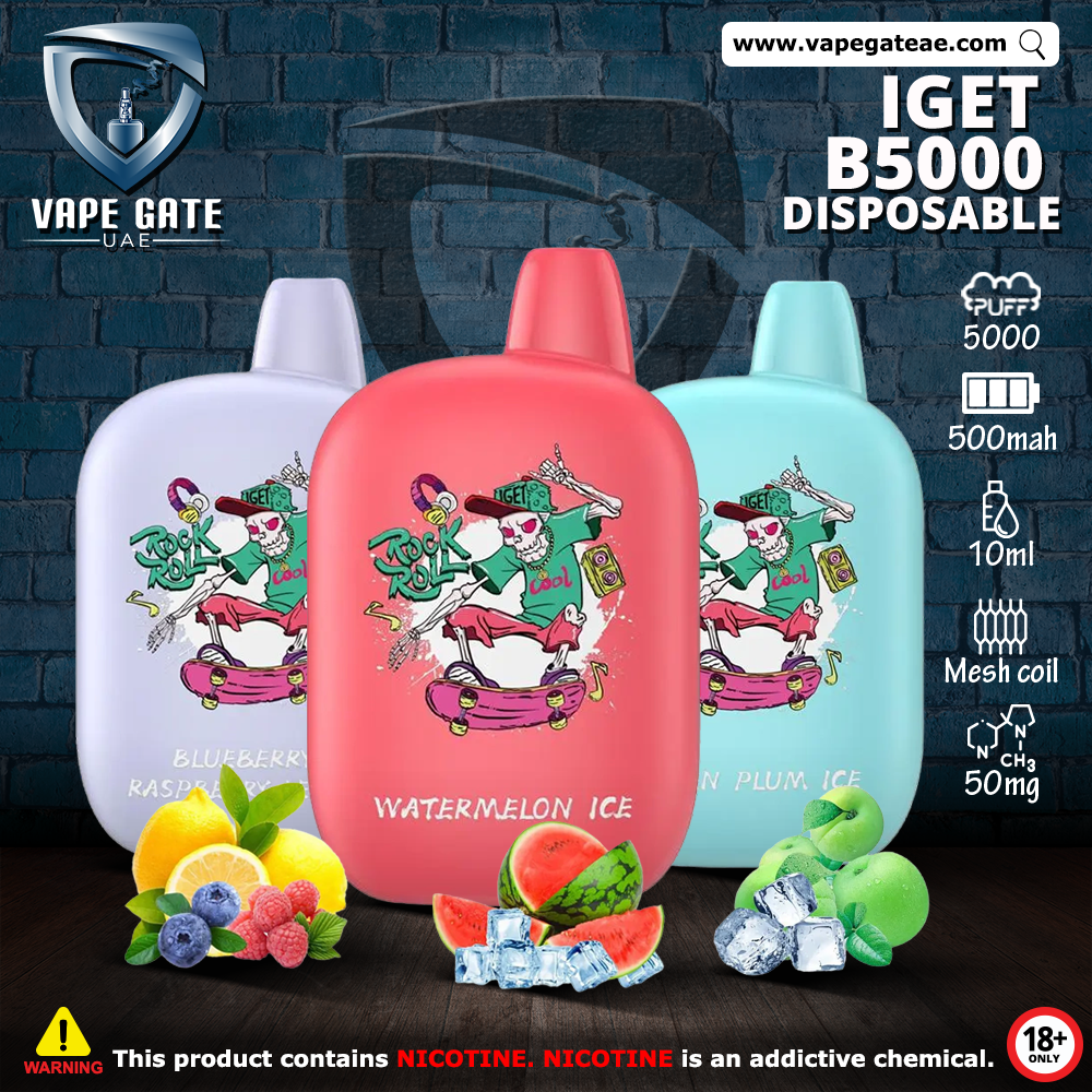 IGET B5000 Disposable Vape (5000 PUFFS - 50Mg Nicotine)