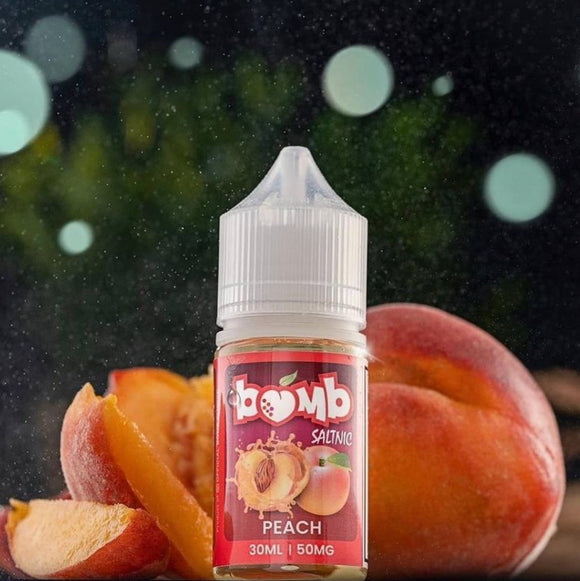 Peach 30ml Saltnic by Bomb