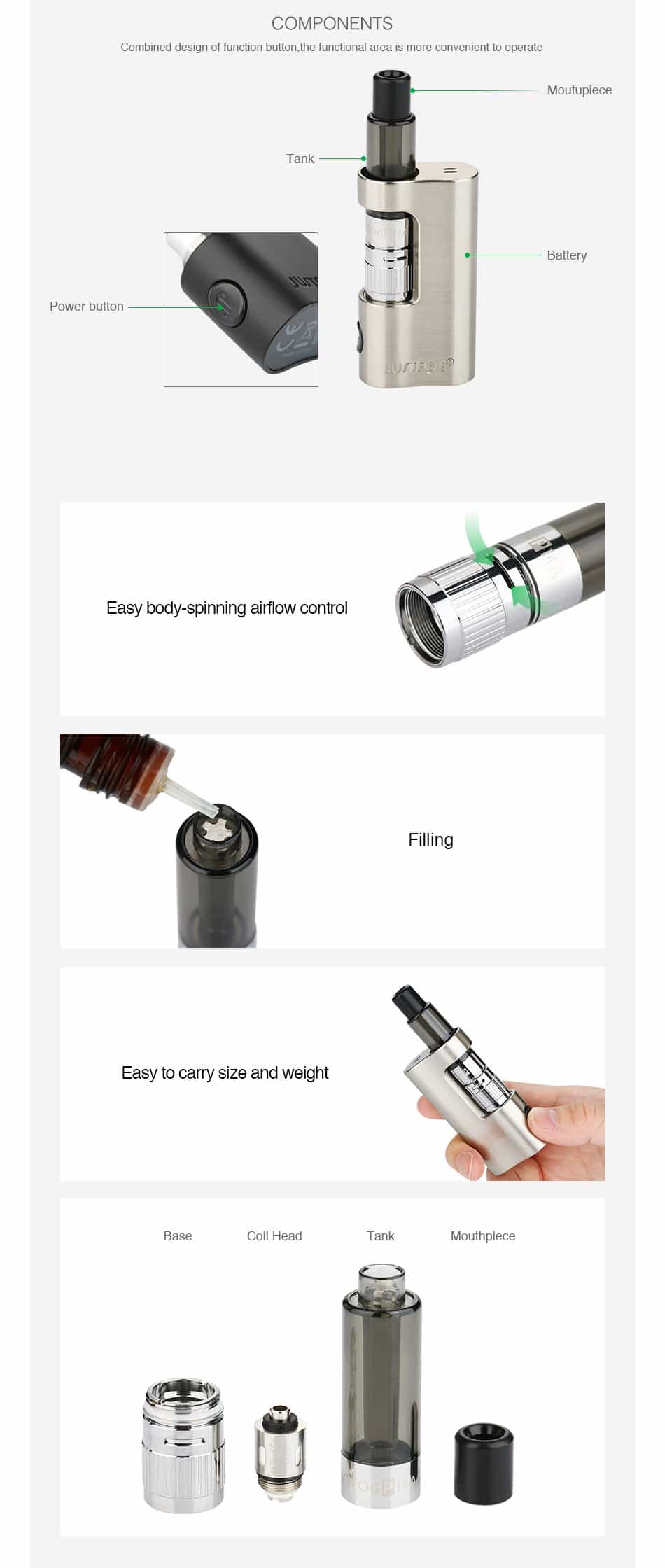 JUSTFOG P14A 900mAh Starter Kit