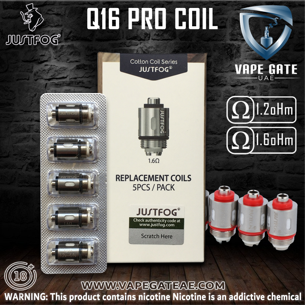 Justfog Q 16 Pro Replacement Coil - 5 pcs