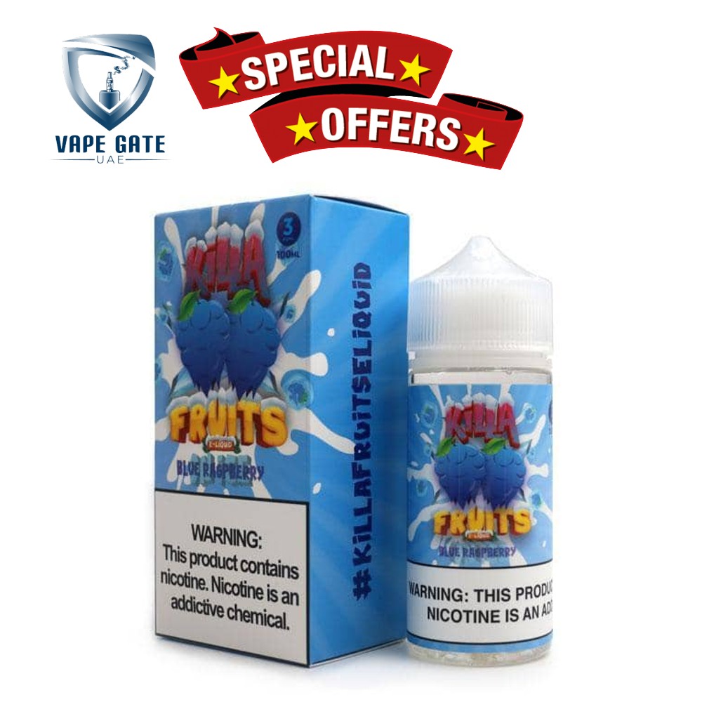 Blue Raspberry Ice 100ml E Liquid by Killa Fruits