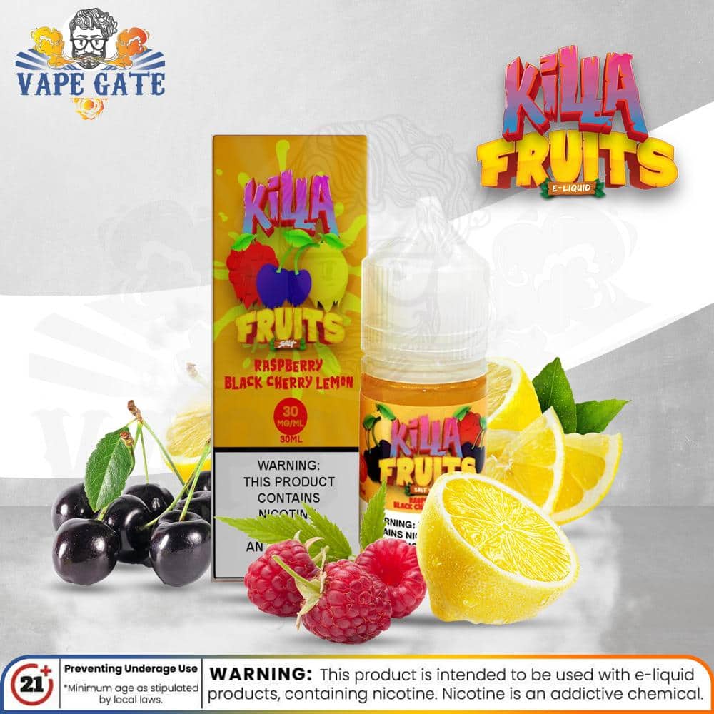 Raspberry Black Cherry Lime 30ml Saltnic by Killa Fruits