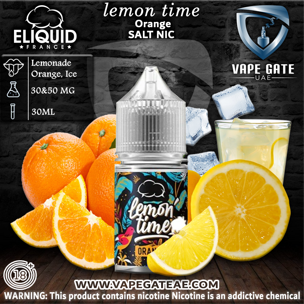 LEMON TIME ORANGE - ELIQUID FRANCE 30ML SALT