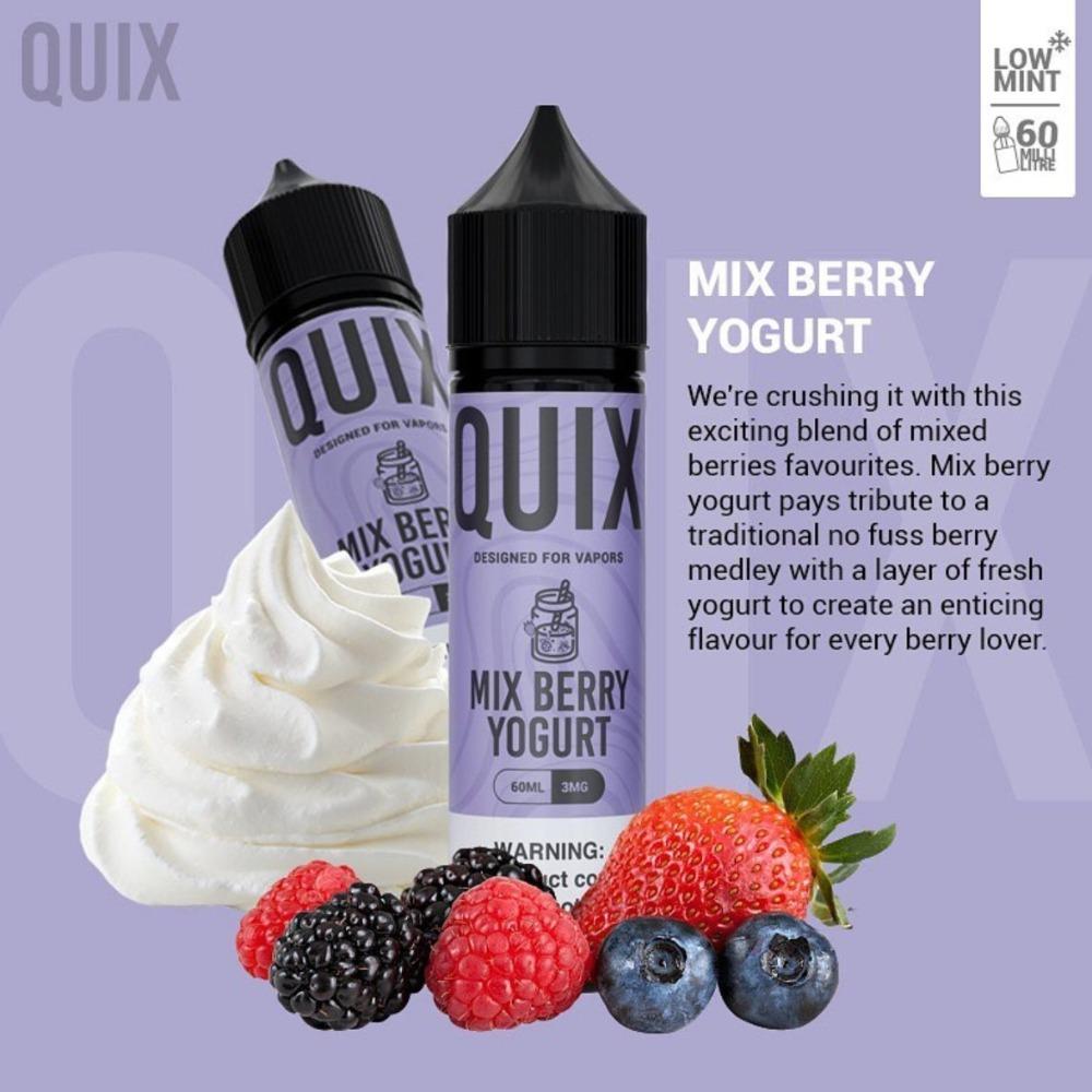 QUIX - MIX BERRY YOGURT 60ML ELIQUID