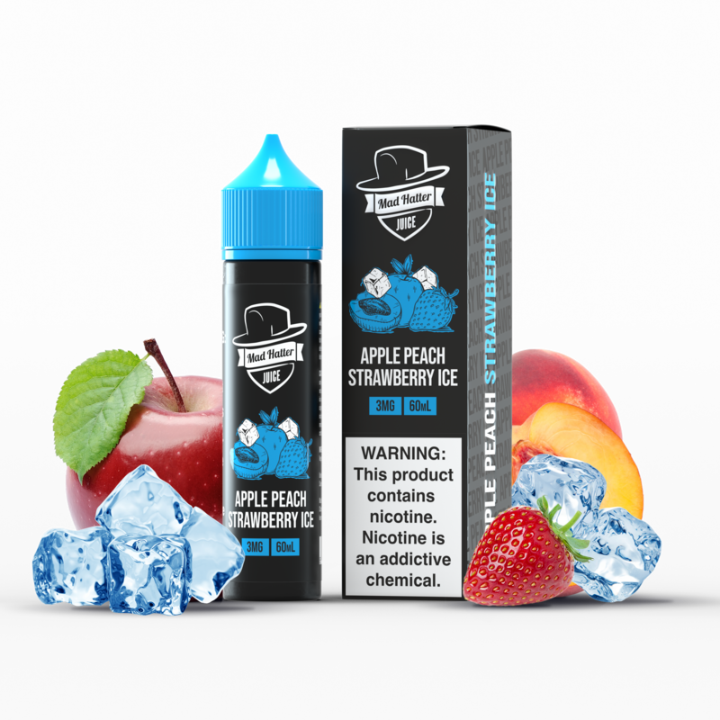 Apple Peach Strawberry Ice -  I Love Salts /Mad Hatter Juice