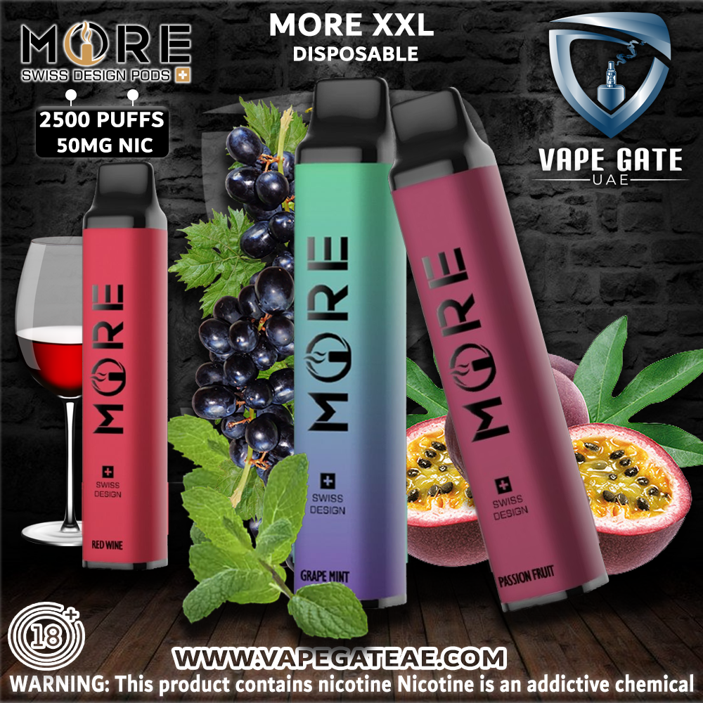 MORE XXL DISPOSABLE VAPE KIT 2500 PUFFS 1200MAH