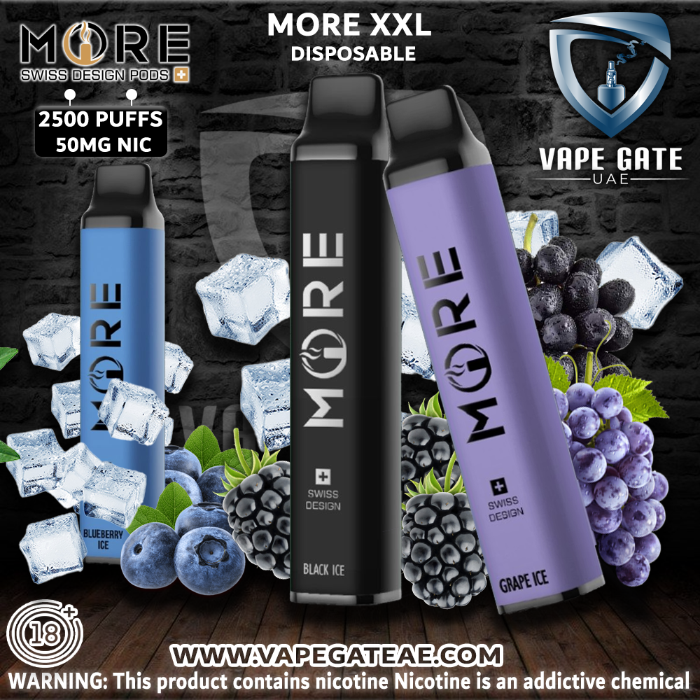 MORE XXL DISPOSABLE VAPE KIT 2500 PUFFS 1200MAH