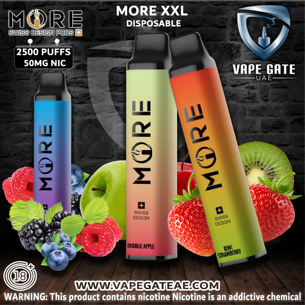 MORE XXL DISPOSABLE VAPE KIT 2500 PUFFS 1200MAH