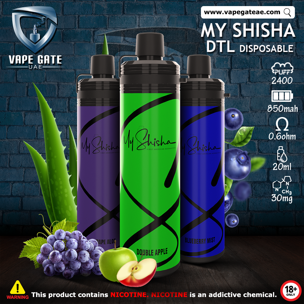 MY SHISHA DTL 2400 PUFFS DISPOSABLE POD