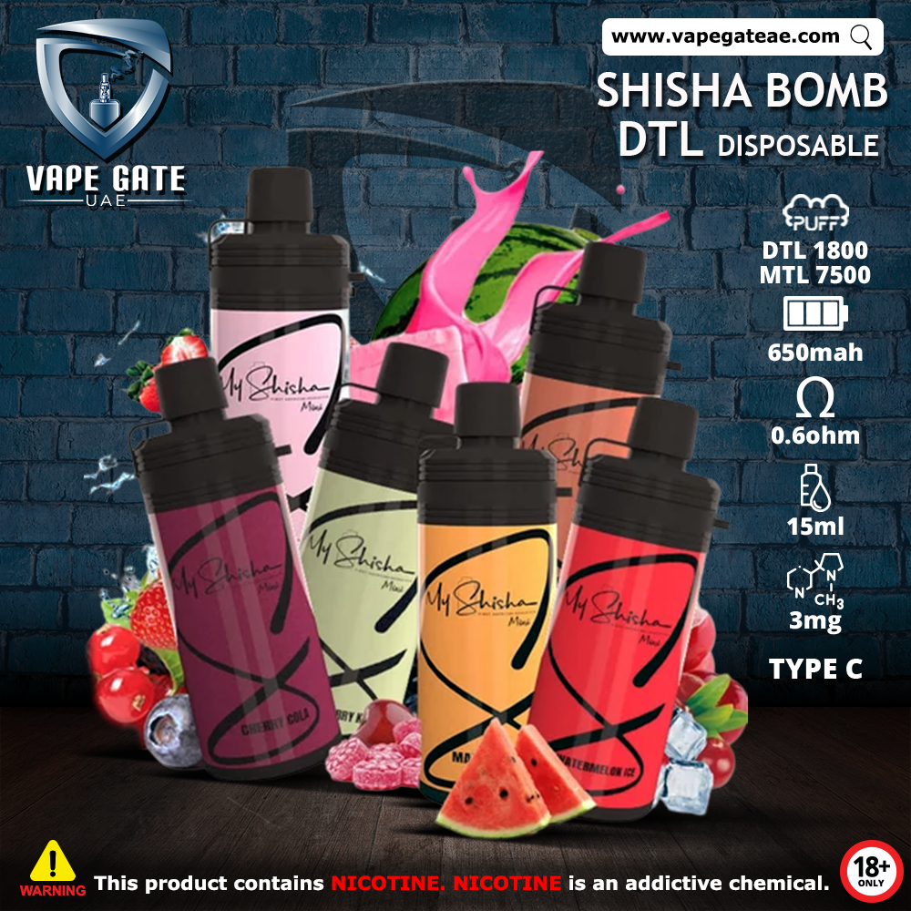 MY SHISHA MINI MTL 7500 PUFFS DISPOSABLE POD