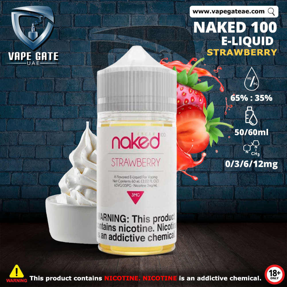 Naked 100 - Strawberry Cream 60ml / 50ml