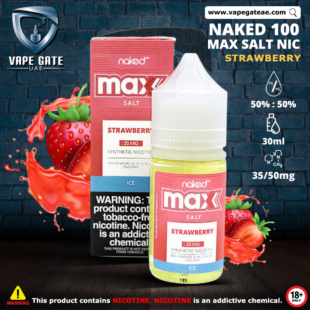 Naked 100 Max - Strawberry Ice Saltnic 30ml