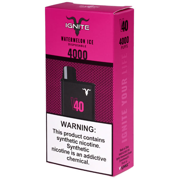 IGNITE - V40 (4000+ Puffs) Disposable Vape
