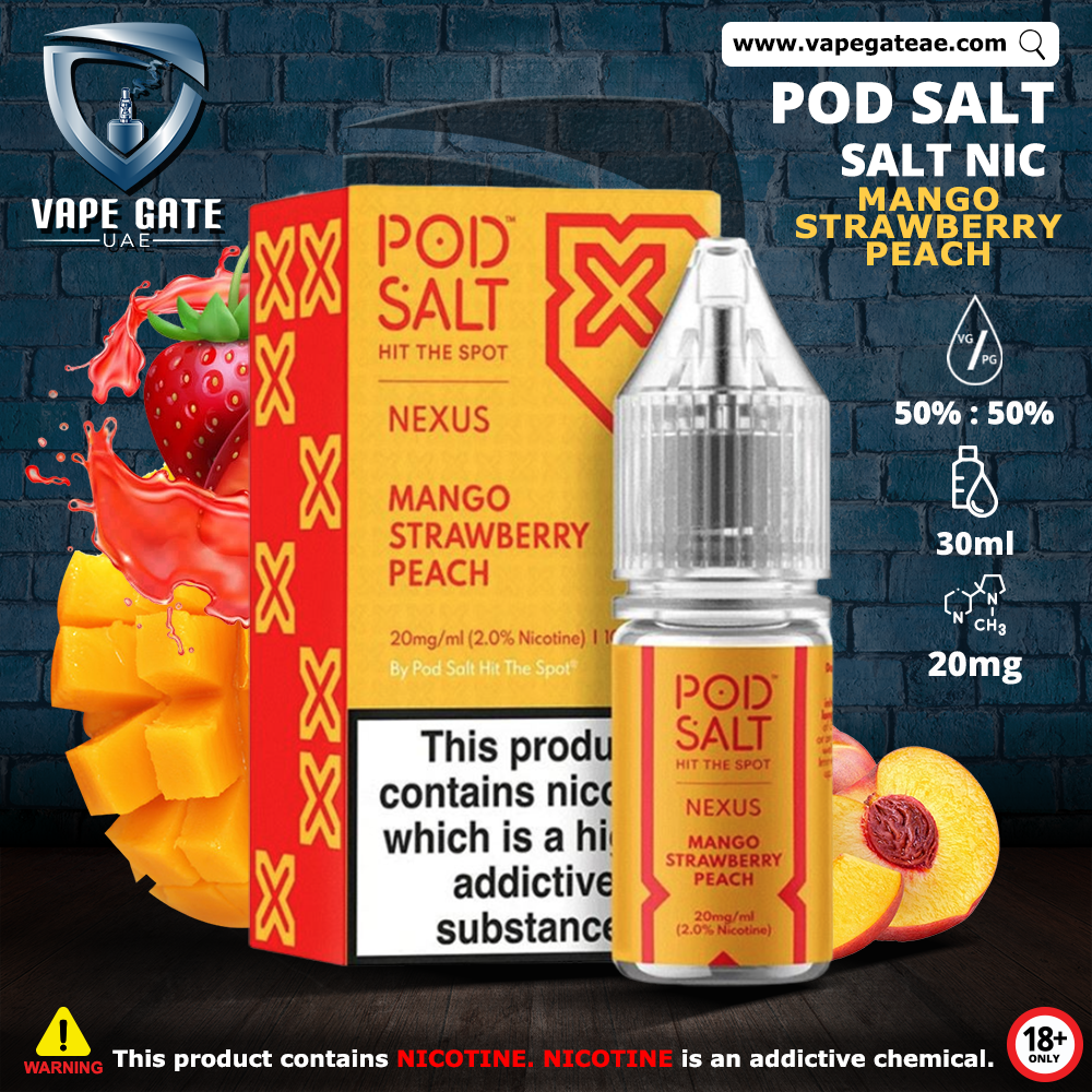 Pod Salt Nexus - Mango Strawberry Peach Saltnic