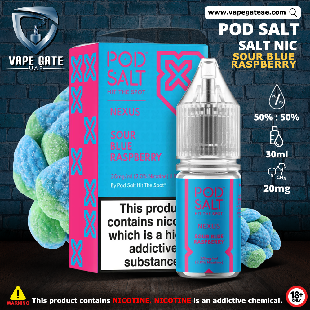 Pod Salt Nexus - Sour Blue Raspberry Saltnic