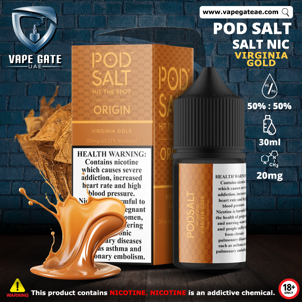 Pod Salt Origin - Virginia Gold Saltnic
