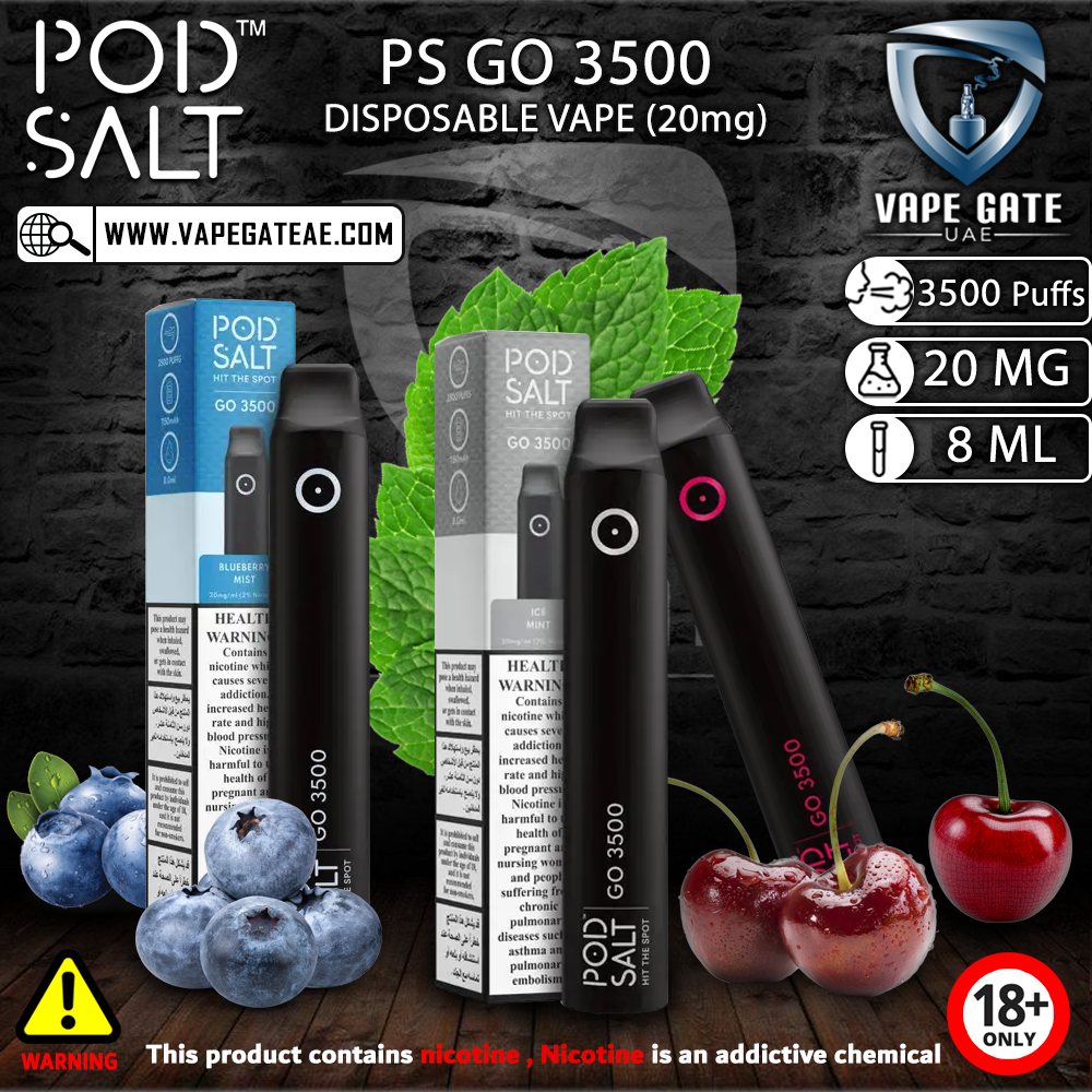 PS GO 3500 DISPOSABLE VAPE (20mg)