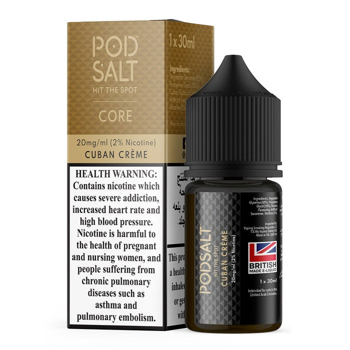 Pod Salt - Cuban Creme Saltnic