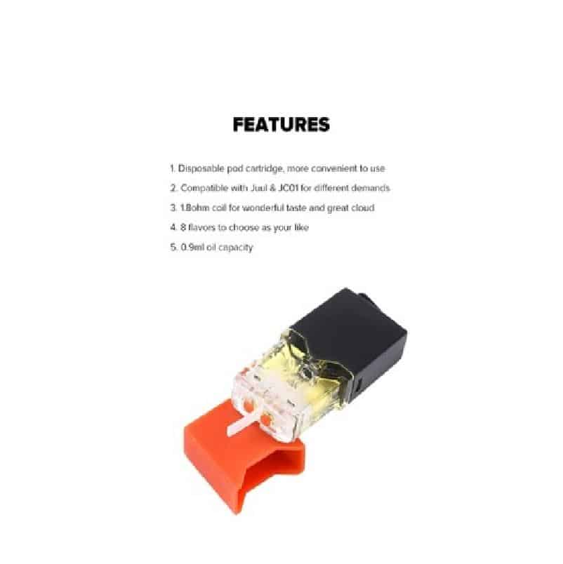 QPODS Salt Nic Oil Cartridge 0.9ml 4PCS/Pack