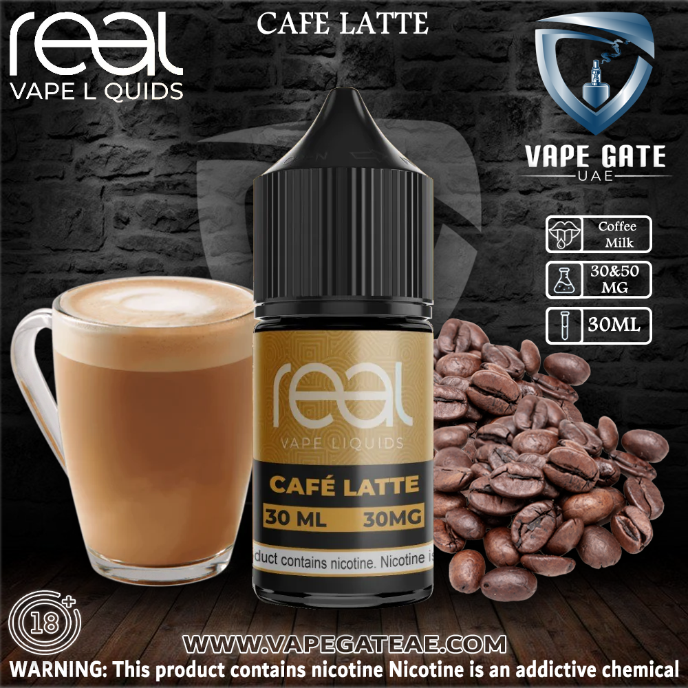 CAFE LATTE - REAL VAPE SALTNIC 30ml