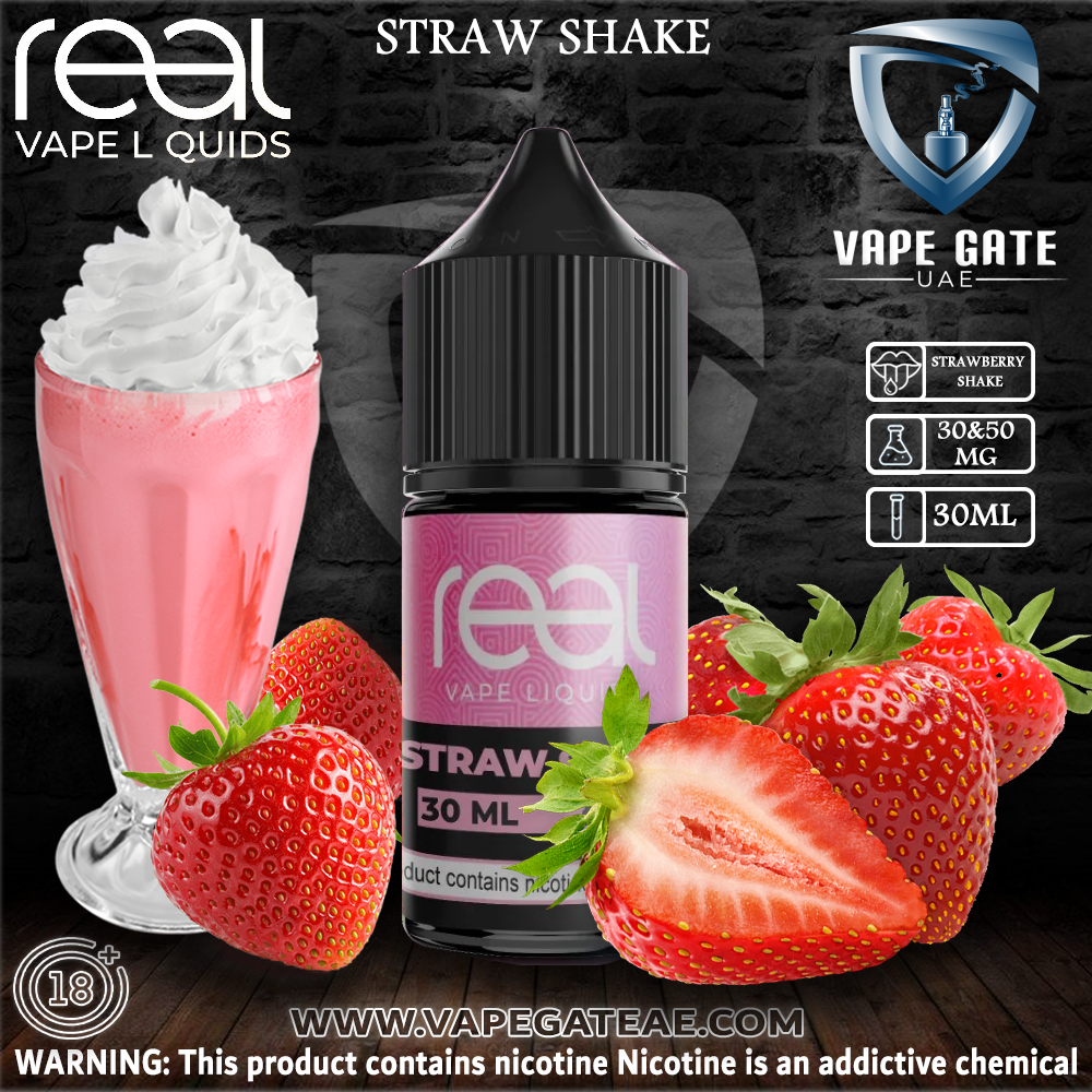 STRAW SHAKE - REAL VAPE SALTNIC 30ml