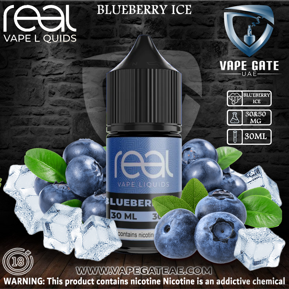 BLUEBERRY ICE - REAL VAPE SALTNIC 30ml