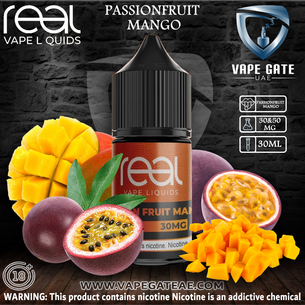 PASSIONFRUIT MANGO - REAL VAPE SALTNIC 30ml