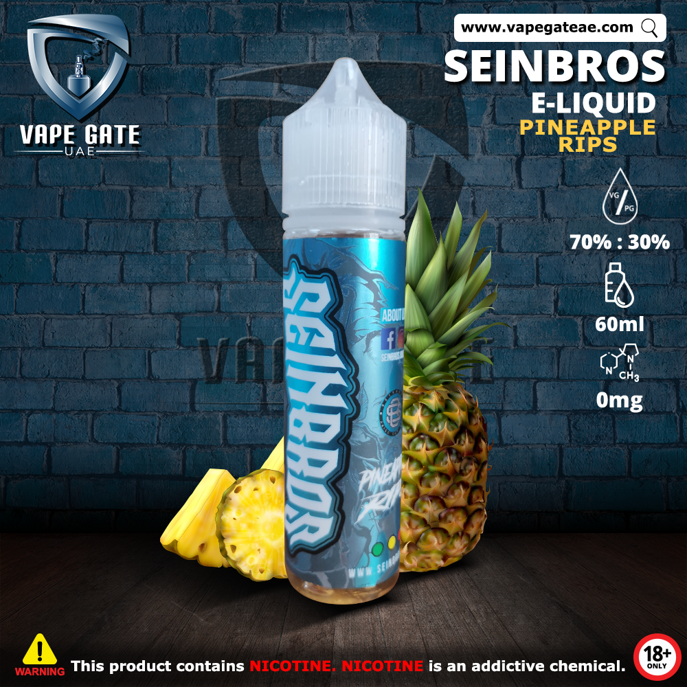 Pineapple Rips 60ml E Liquid 0mg Nicotine by Seinbros