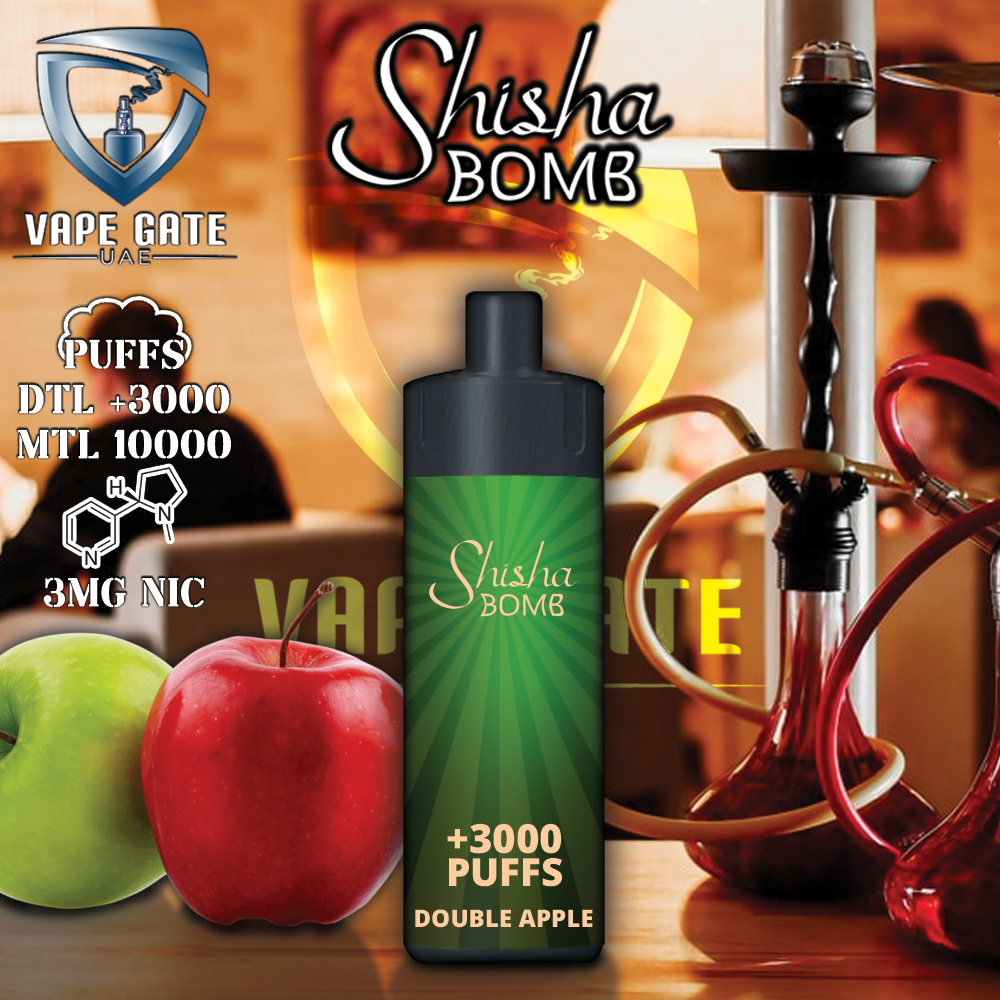 Shisha Bomb Rechargeable Disposables Vape ( +10000 Puffs )