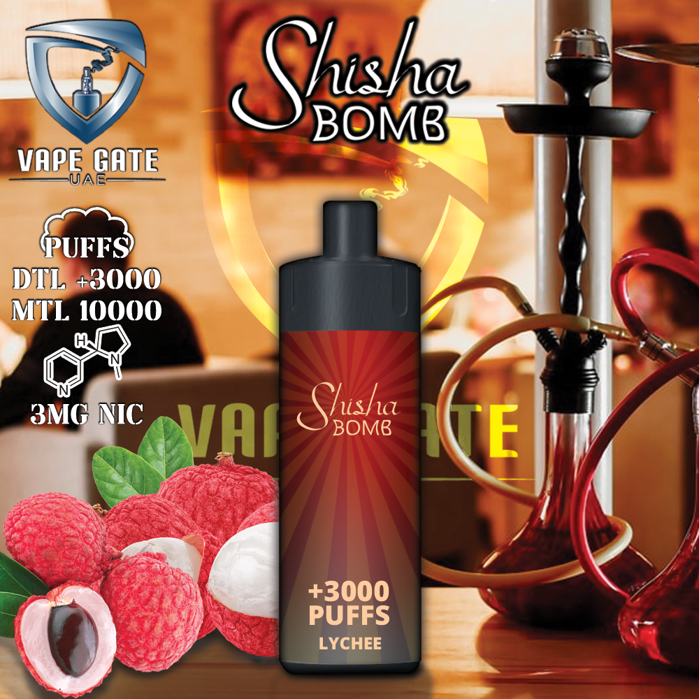 Shisha Bomb Rechargeable Disposables Vape ( +10000 Puffs )