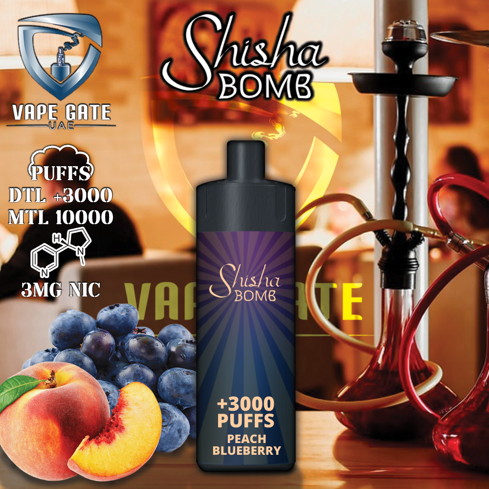 Shisha Bomb Rechargeable Disposables Vape ( +10000 Puffs )