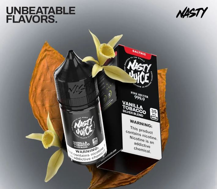 Silver Blend 30ml Saltnic by Nasty (Vanilla Tobacco)