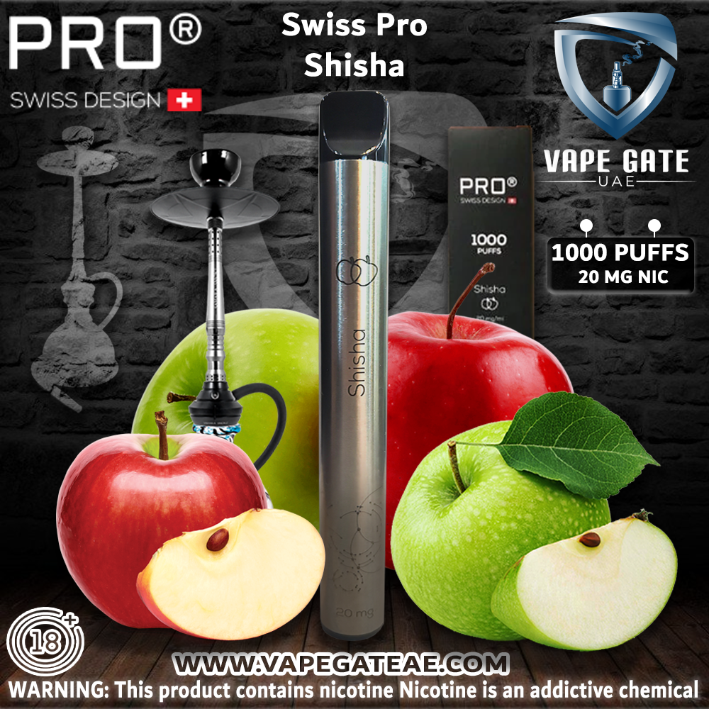 SWISS PRO Shisha Disposable Pod System (1000 Puffs)