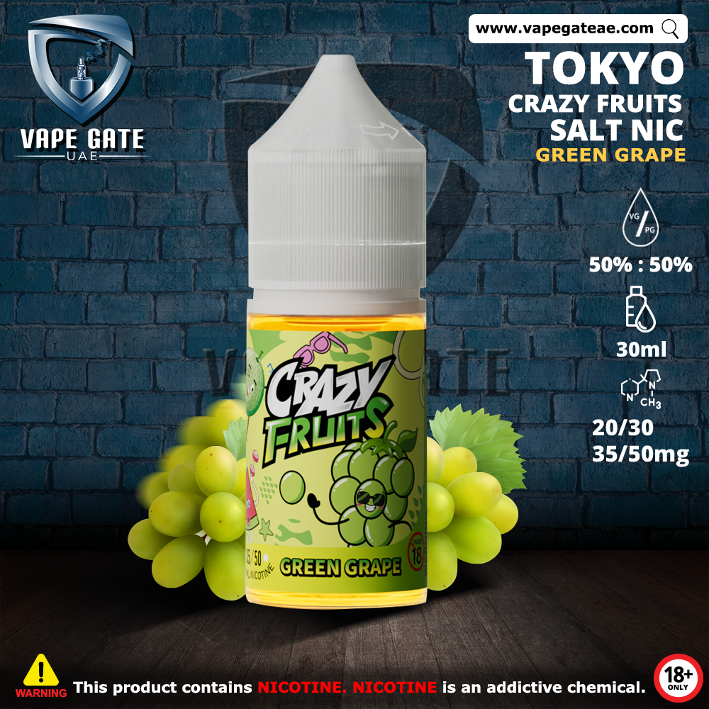 Tokyo Crazy Fruits Green Grape Saltnic 30ml