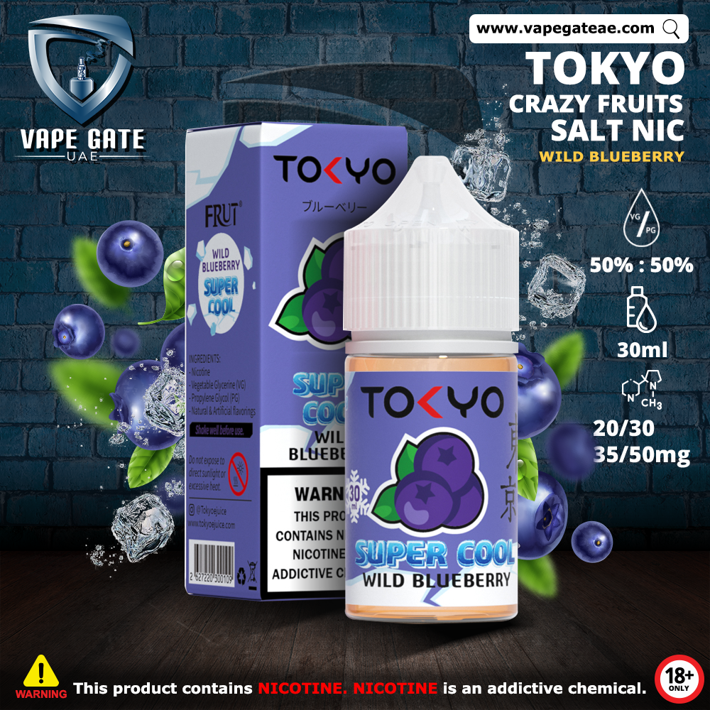 Tokyo Super Cool Wild Blueberry Saltnic 30ml