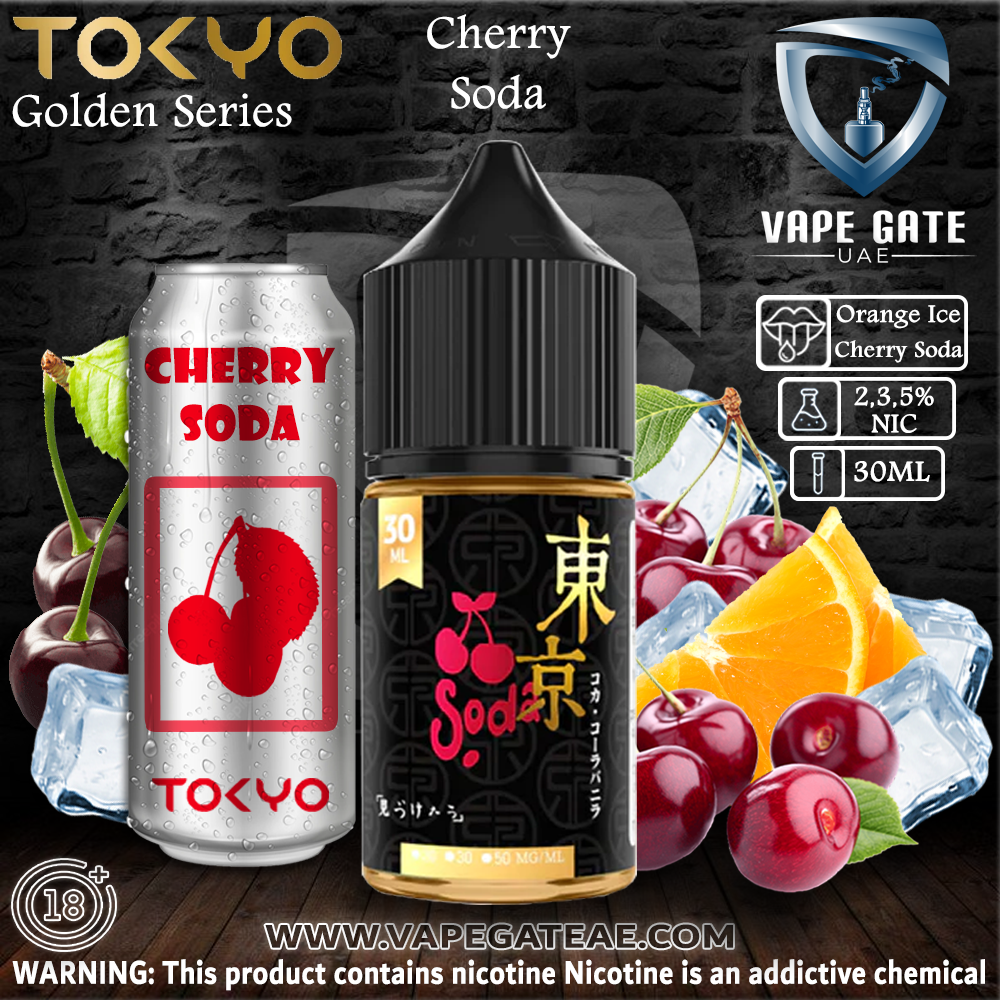 Tokyo Golden Series Cherry Soda Saltnic 30ml