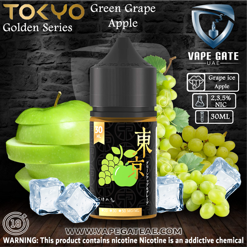 Tokyo Golden Series Green Grape Apple Saltnic 30ml