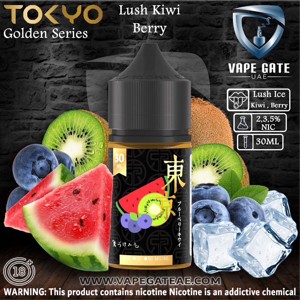Tokyo Golden Series Lush Kiwi Berry Saltnic 30ml
