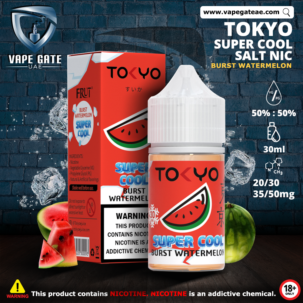 Tokyo Super Cool Burst Watermelon Saltnic 30ml