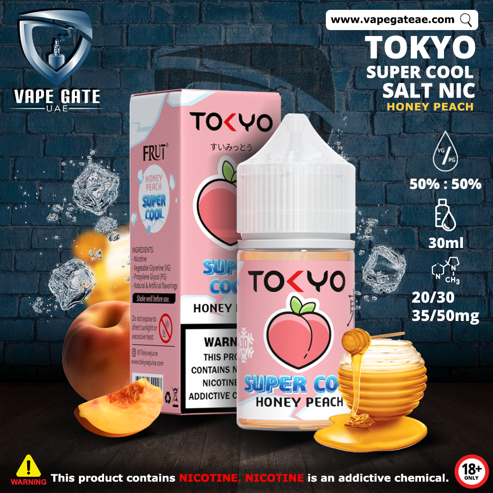 Tokyo Super Cool Honey Peach Saltnic 30ml