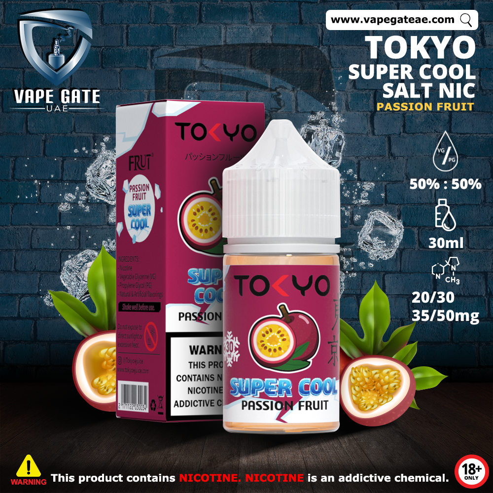 Tokyo Super Cool Passionfruit Saltnic 30ml