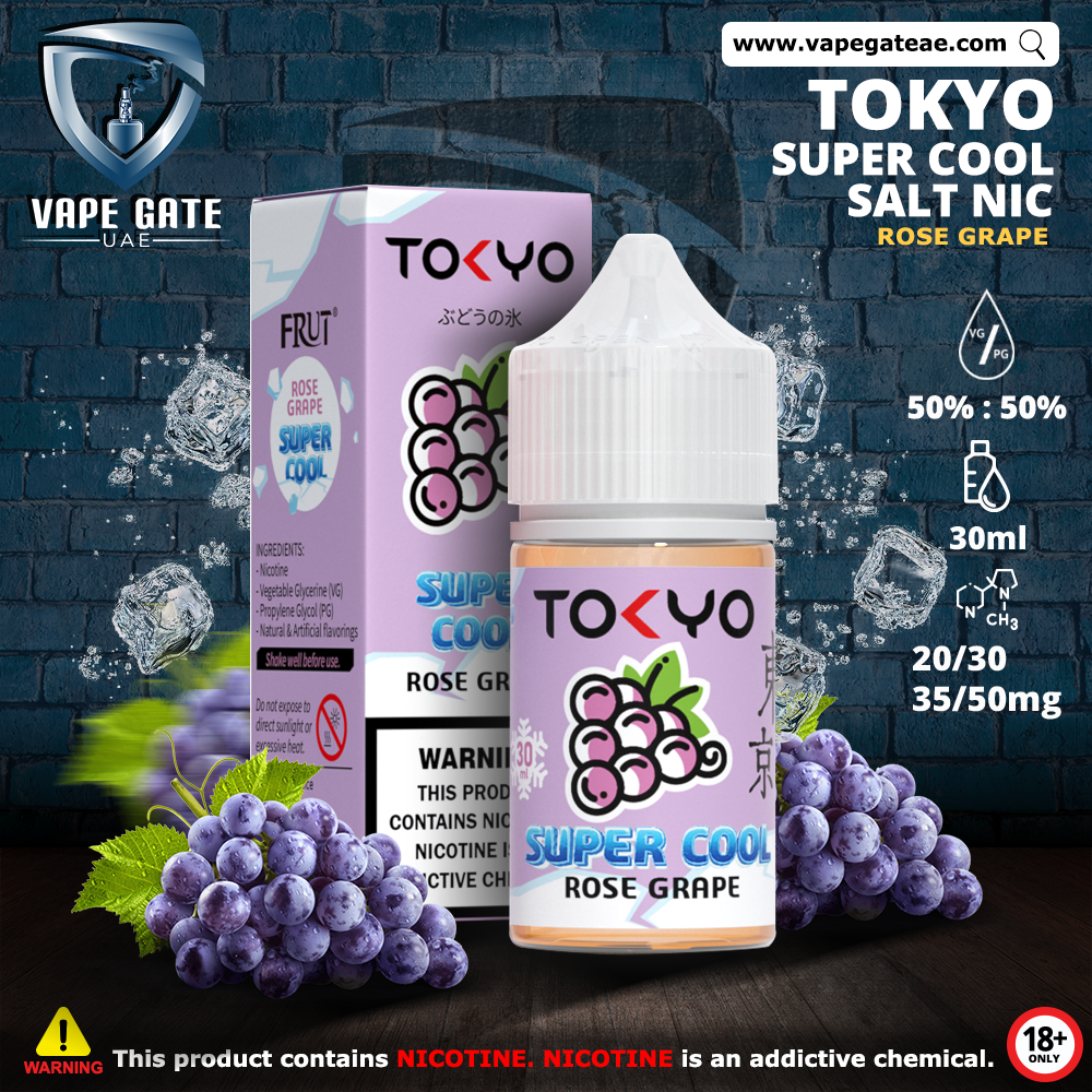 Tokyo Super Cool Rose Grape Saltnic 30ml