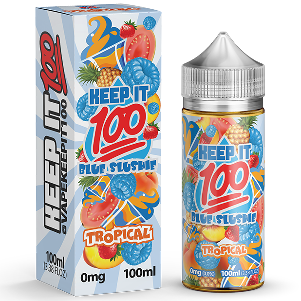 Blue Slushie Tropical E Liquid by Keep It 100