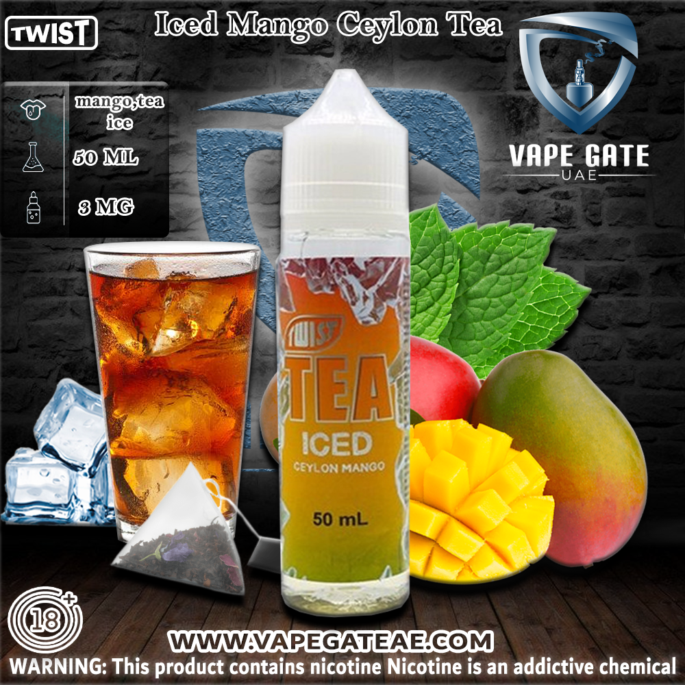Iced Mango Ceylon Tea 50ml Ejuice by Twist Tea PGVG