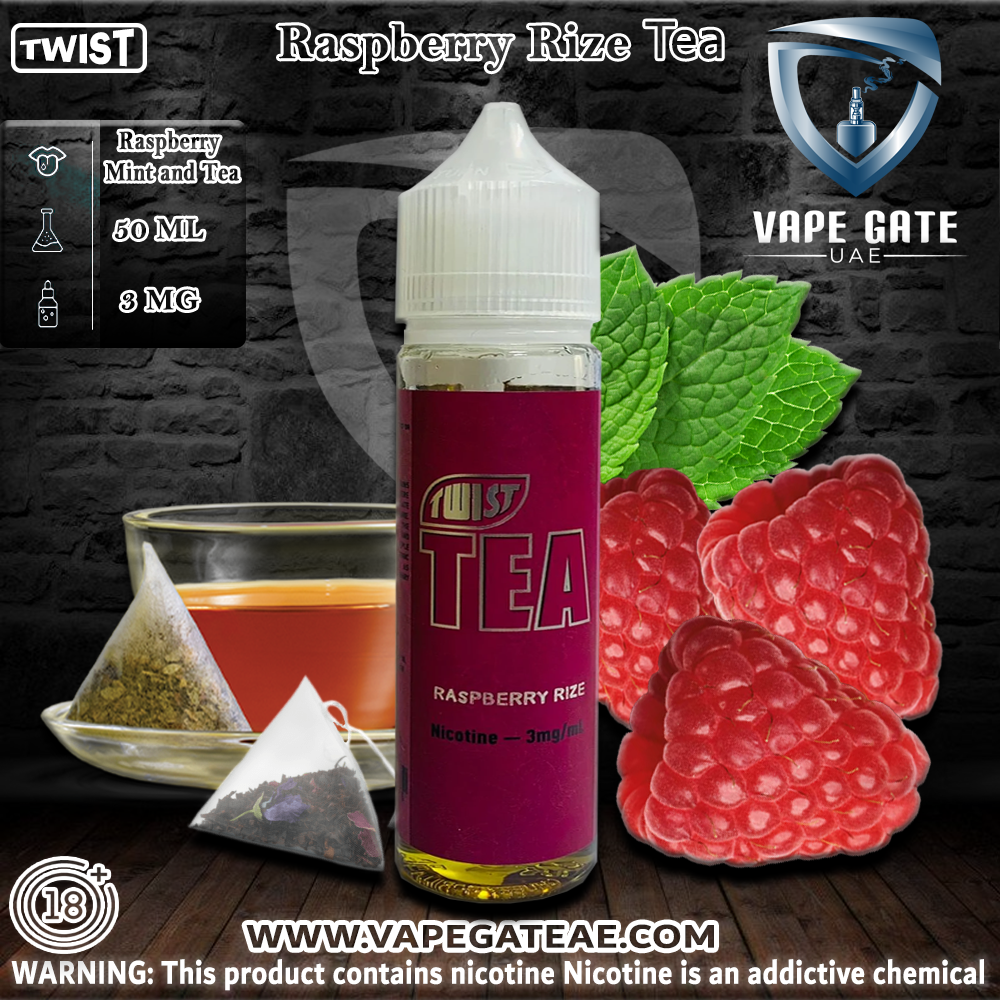 Raspberry Rize 50ml Ejuice by Twist Tea PGVG