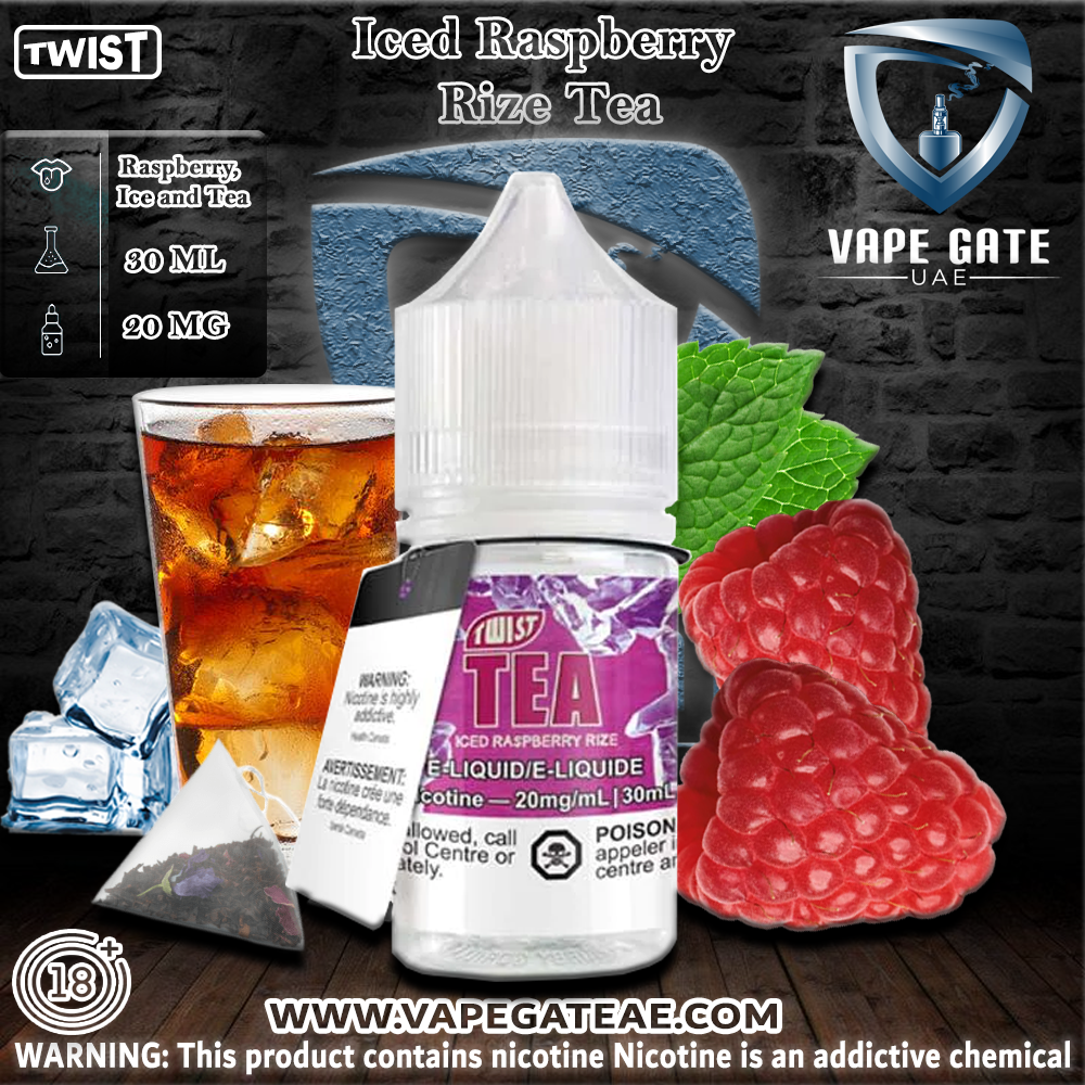 Iced Raspberry Rize 30ml Salt by Twist Tea PGVG