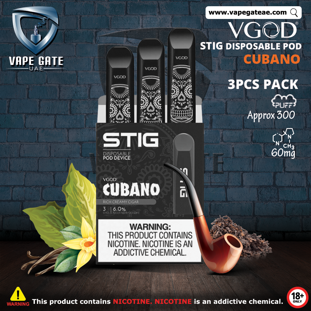 STIG Disposable Pod by VGOD ( American Version ) - CUBANO