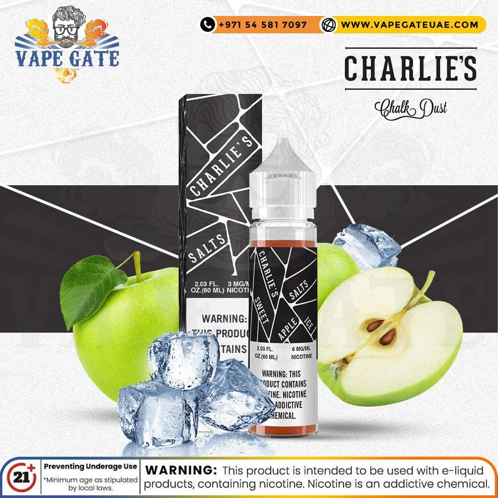 Black - Sweet Apple Ice 60 ml by Charlies Sub-Ohm Salts